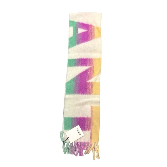 Isabel Marant Loliana alpaca scarf with logo New $385 - Picture 1 of 4